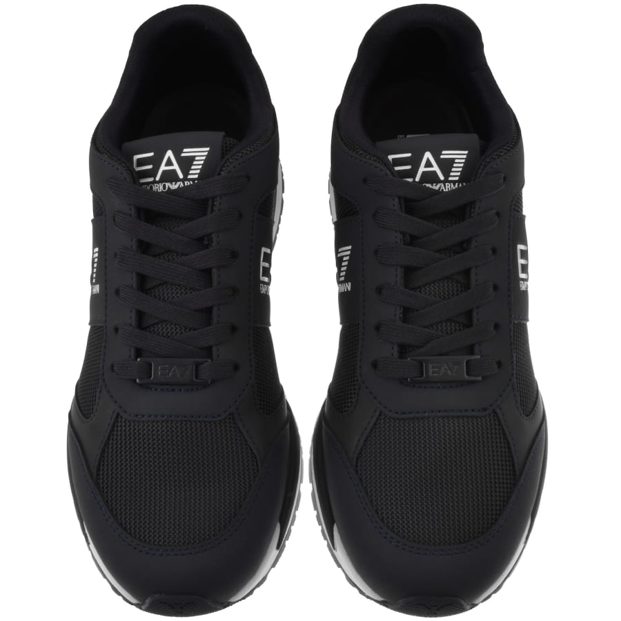 Image number 3 for EA7 Emporio Armani Logo Trainers Navy