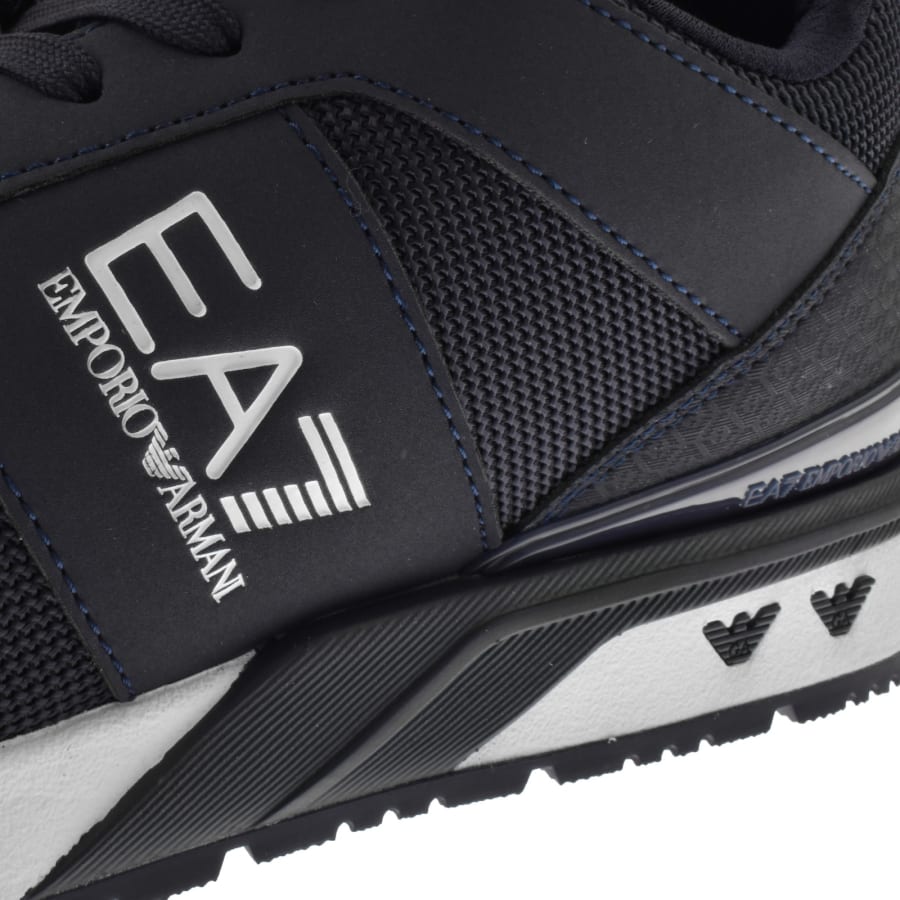 Image number 4 for EA7 Emporio Armani Logo Trainers Navy