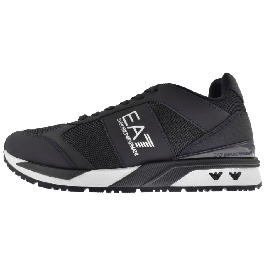 Image number 1 for EA7 Emporio Armani Logo Trainers Navy