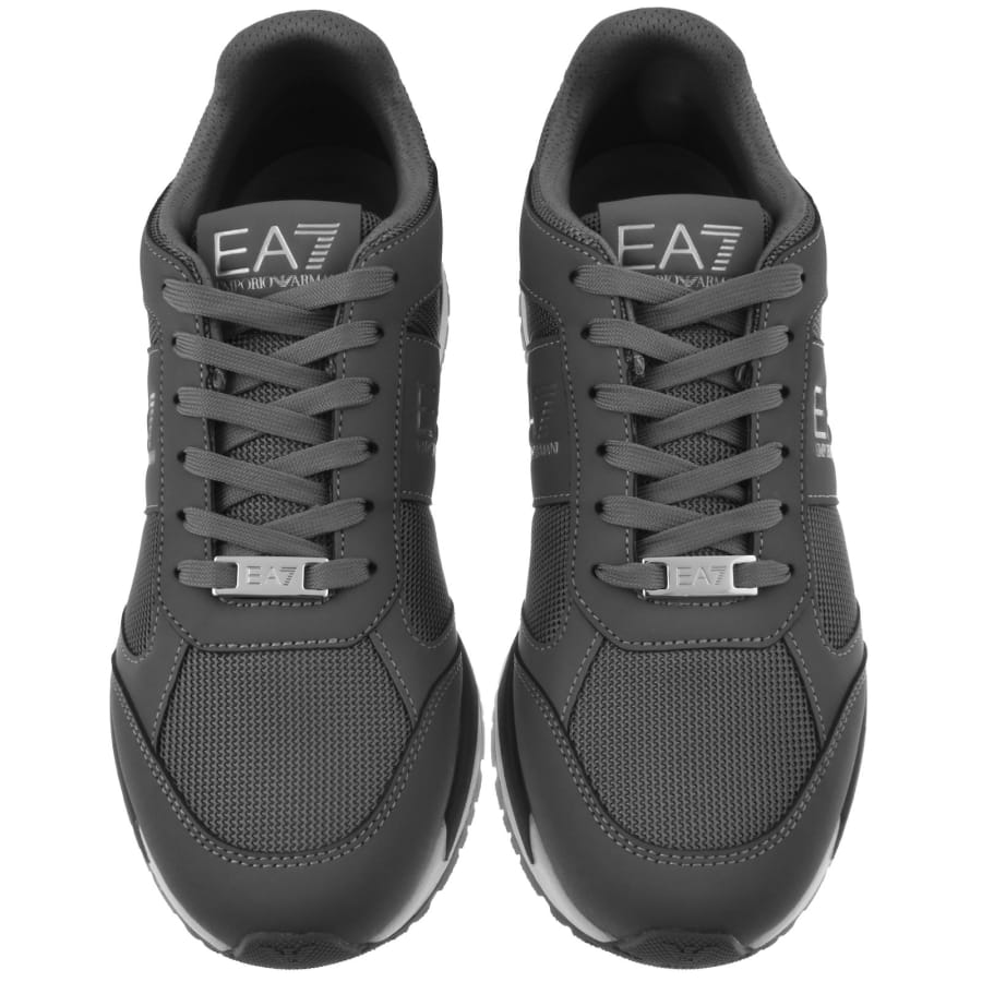 Image number 3 for EA7 Emporio Armani Logo Trainers Grey