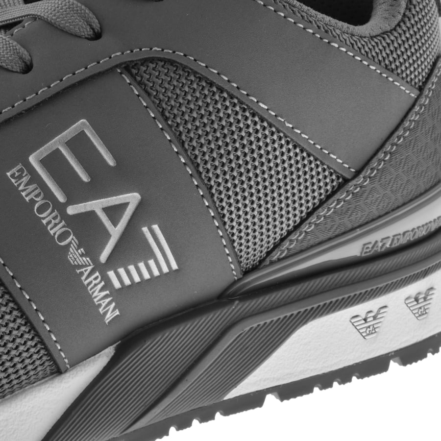 Image number 4 for EA7 Emporio Armani Logo Trainers Grey