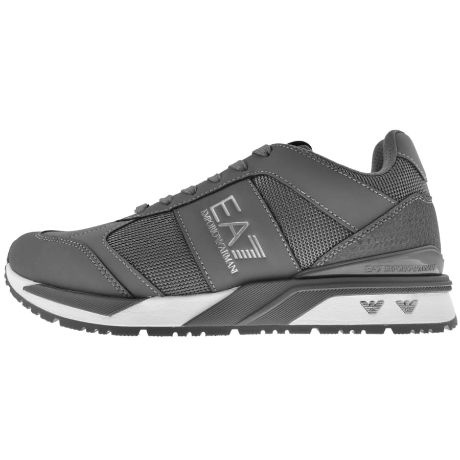 Image number 1 for EA7 Emporio Armani Logo Trainers Grey