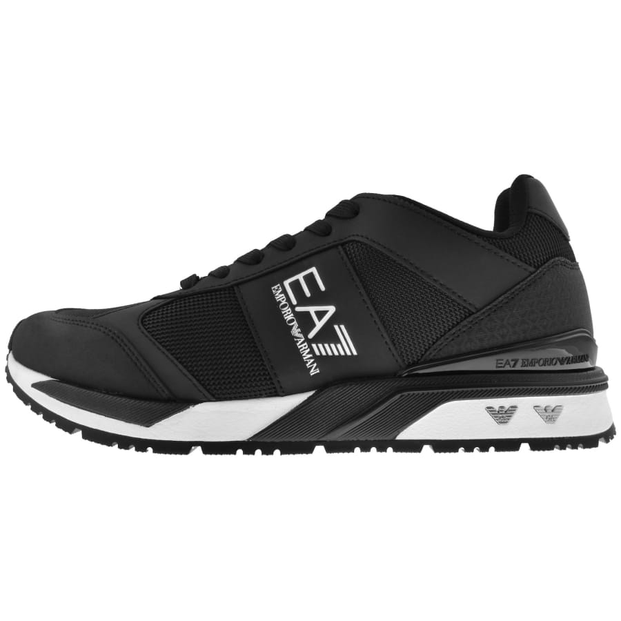 Image number 1 for EA7 Emporio Armani Logo Trainers Black