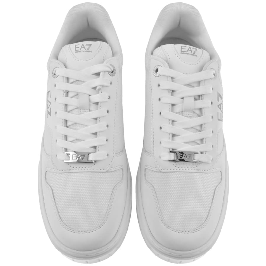 Image number 3 for EA7 Emporio Armani Logo Trainers White