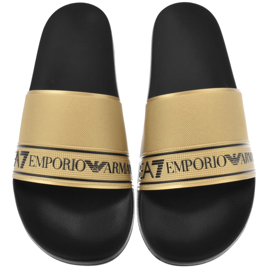 Image number 1 for EA7 Emporio Armani Beach Sliders Black
