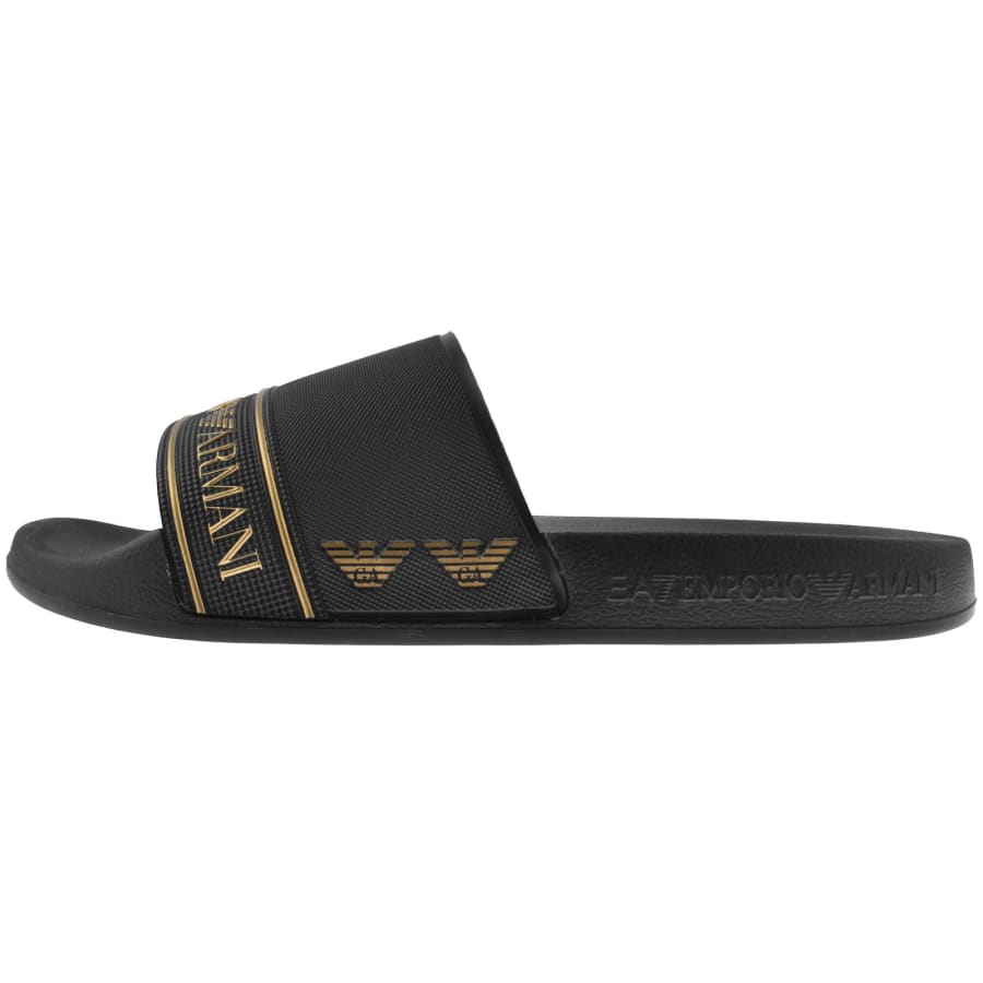 Image number 2 for EA7 Emporio Armani Beach Sliders Black