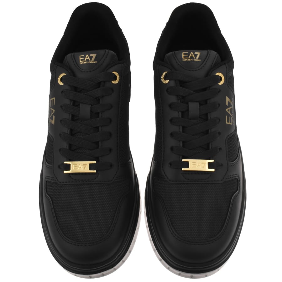 Image number 3 for EA7 Emporio Armani Logo Trainers Black