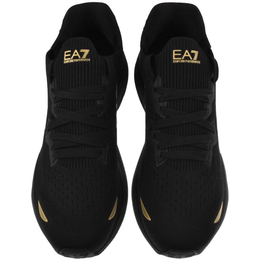 Image number 3 for EA7 Emporio Armani Logo Trainers Black