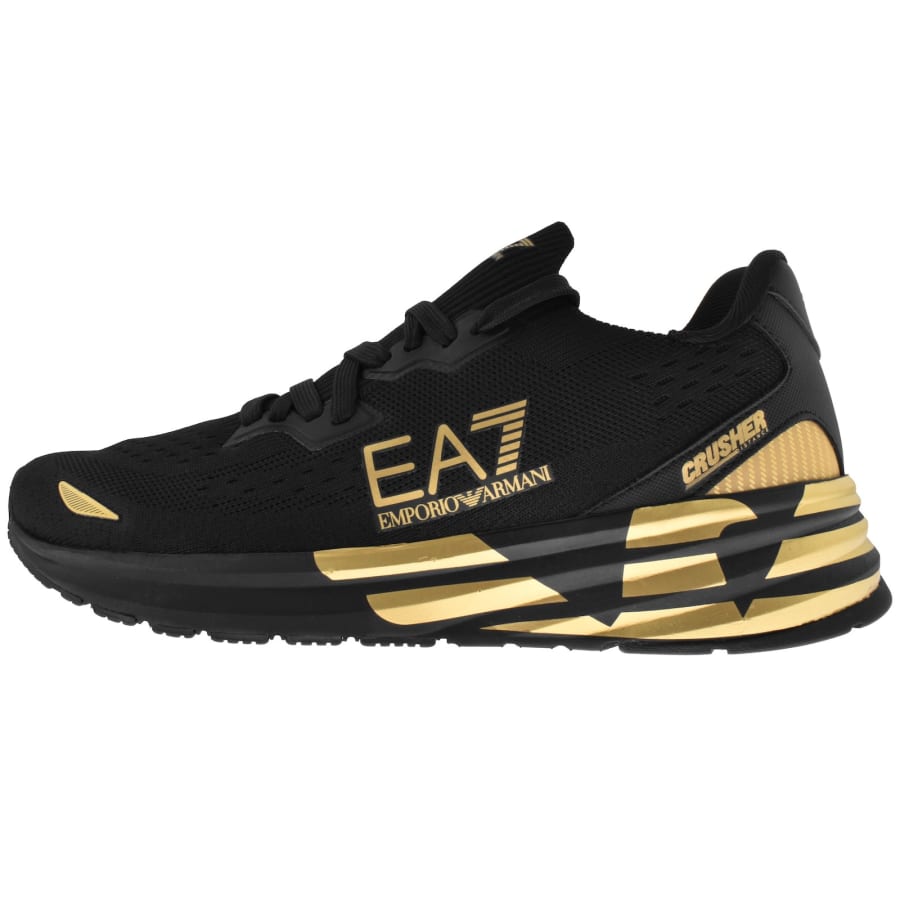 Image number 1 for EA7 Emporio Armani Logo Trainers Black