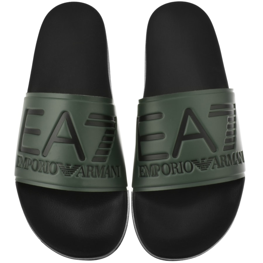 Image number 1 for EA7 Emporio Armani Beach Sliders Green