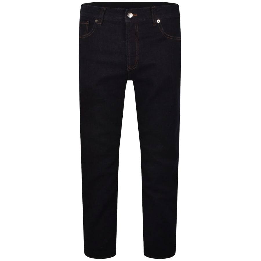 Image number 2 for Emporio Armani J76 Straight Fit Jeans Blue