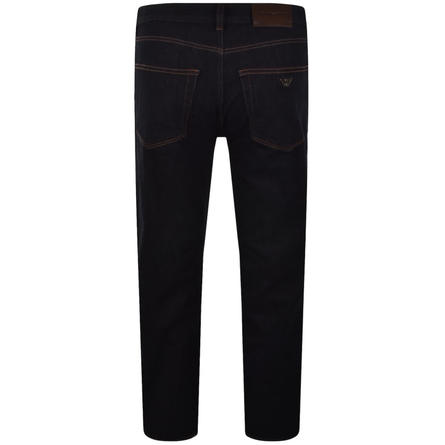 Image number 3 for Emporio Armani J76 Straight Fit Jeans Blue