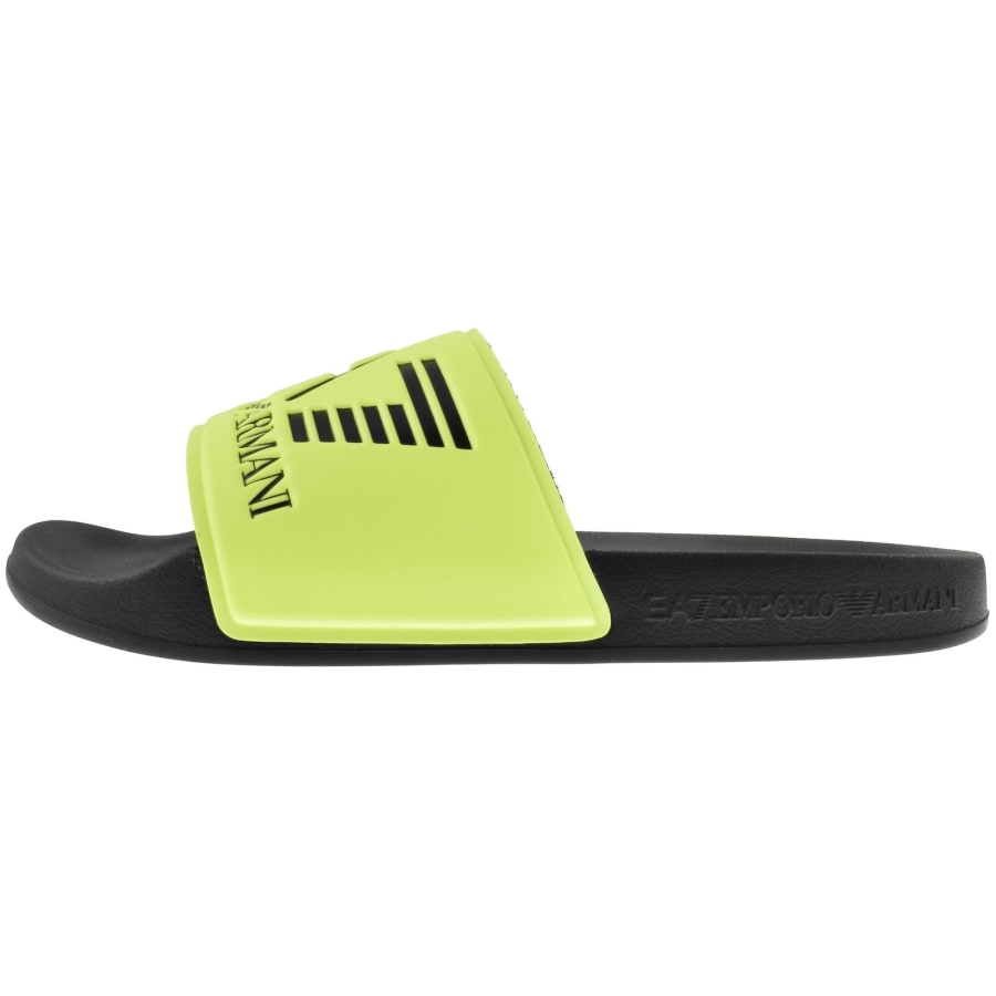 Image number 2 for EA7 Emporio Armani Beach Sliders Yellow