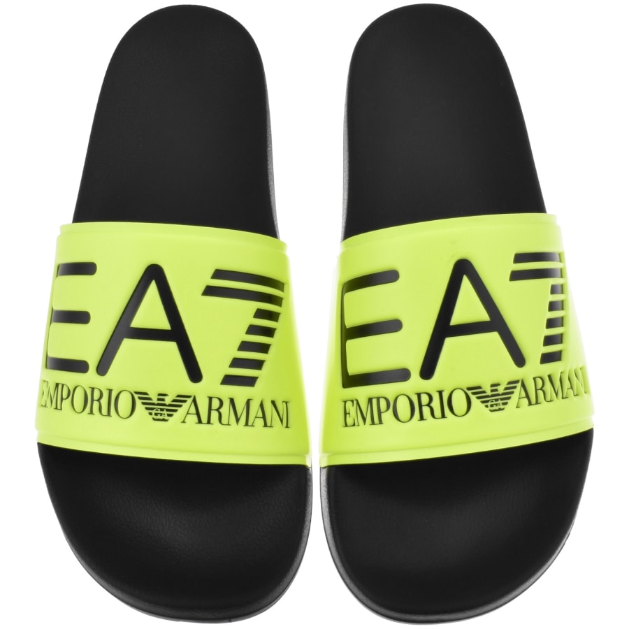 Image number 1 for EA7 Emporio Armani Beach Sliders Yellow