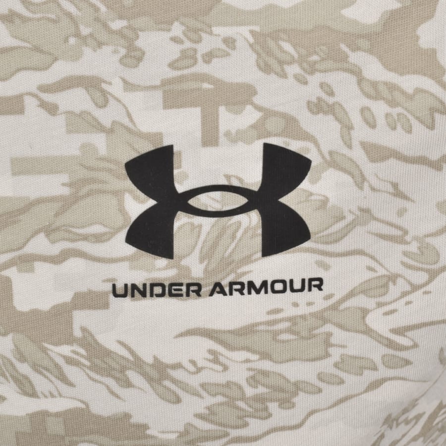 Image number 3 for Under Armour Camo Short Sleeve T Shirt Beige