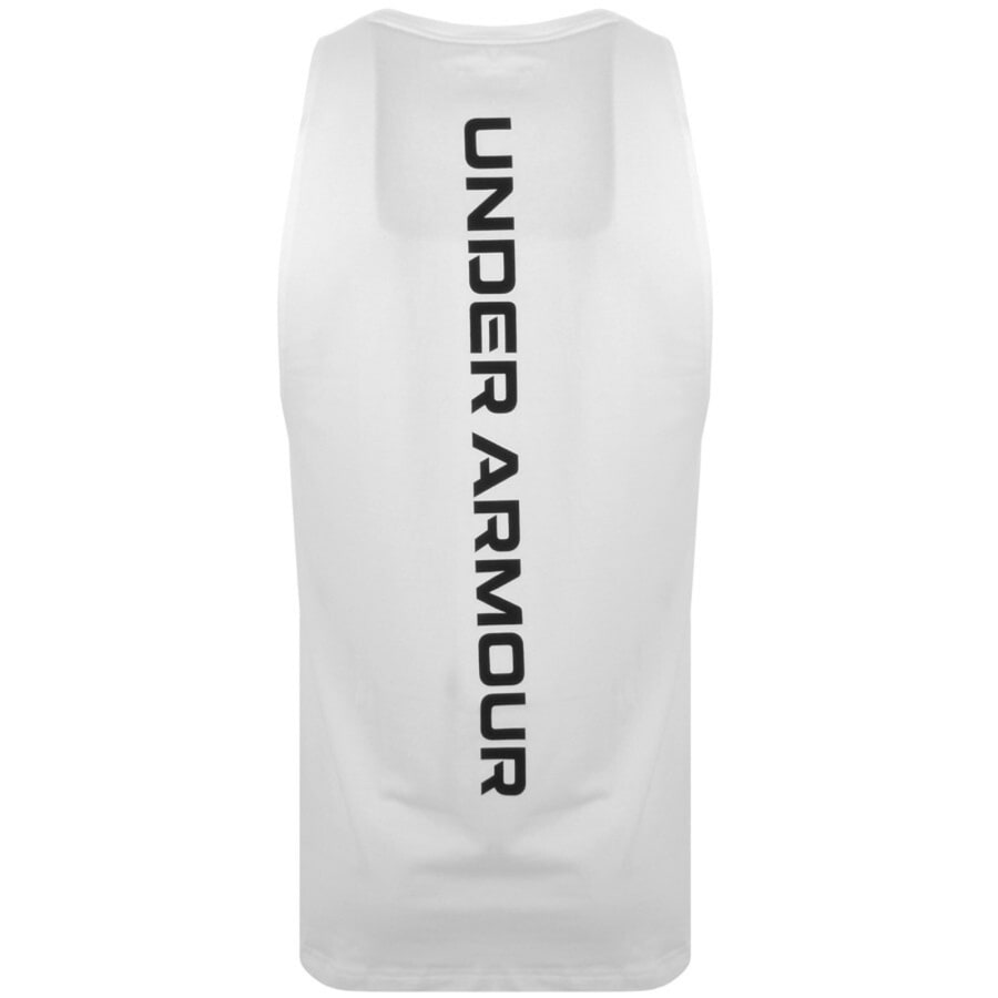 Image number 4 for Under Armour Baseline Cotton Vest White