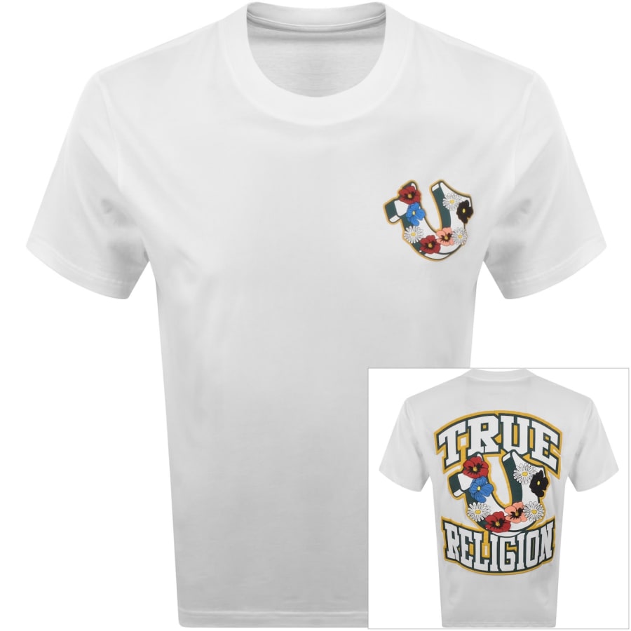 Image number 1 for True Religion Garden Logo T Shirt White