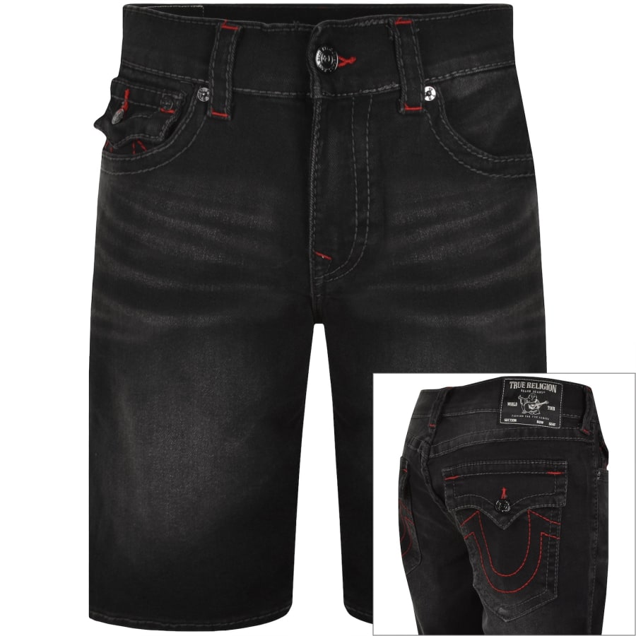 Image number 1 for True Religion Ricky Flap Big T Shorts Grey