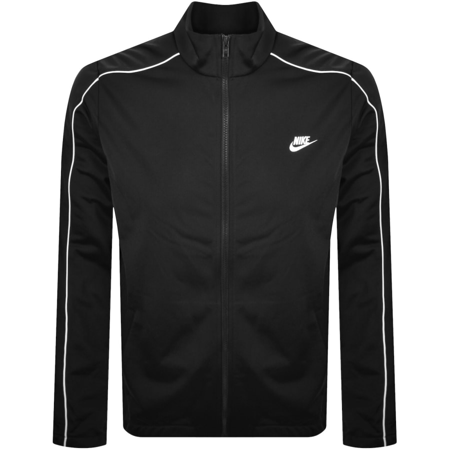 Image number 2 for Nike Club Poly-Knit Tracksuit Black