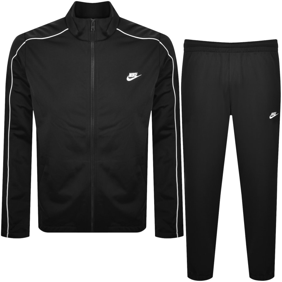 Image number 1 for Nike Club Poly-Knit Tracksuit Black