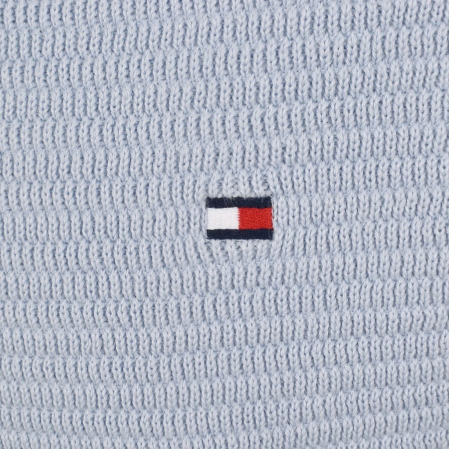 Image number 3 for Tommy Hilfiger Structure Knit Polo Blue