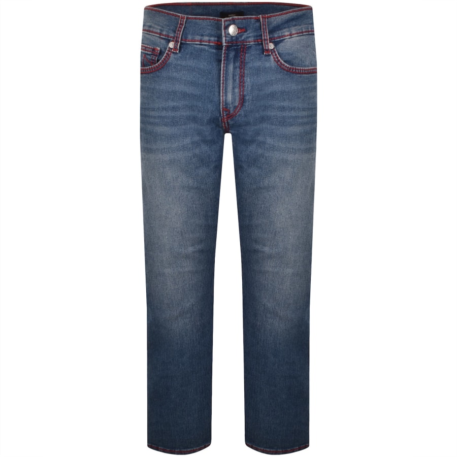 Image number 2 for True Religion Ricky Big T NF Straight Jeans Blue