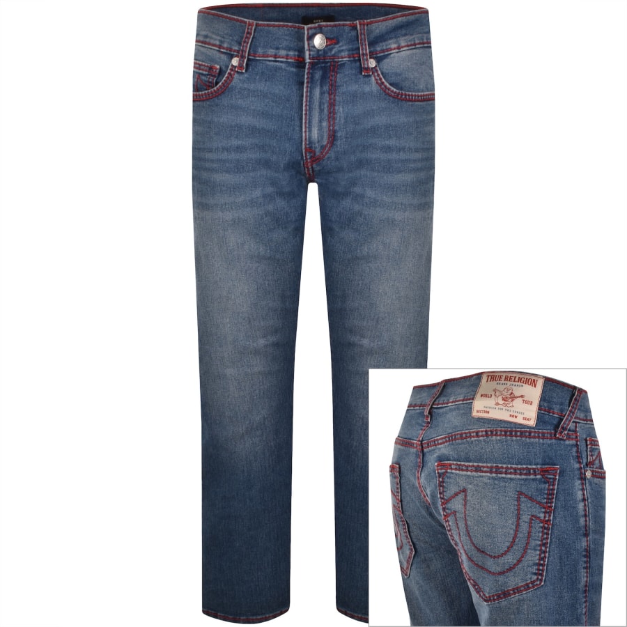 Image number 1 for True Religion Ricky Big T NF Straight Jeans Blue