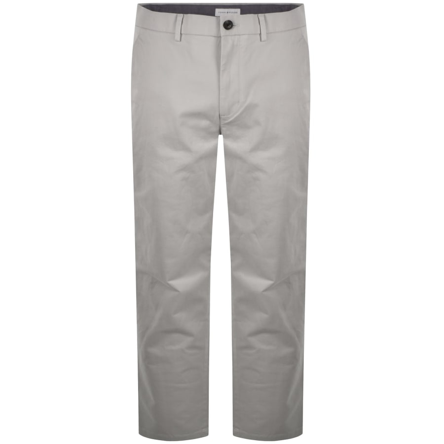 Image number 1 for Tommy Hilfiger Core Denton Twill Trousers Grey