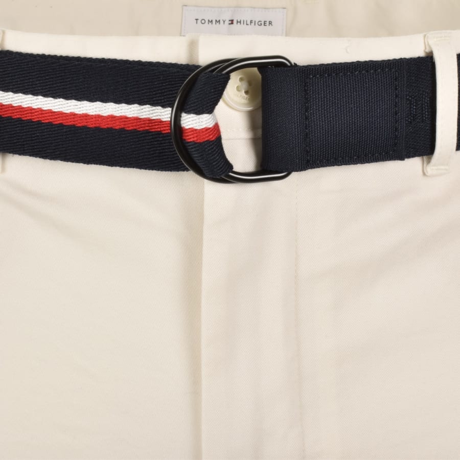 Image number 4 for Tommy Hilfiger Denton 9.5 Inch Twill Shorts Ivory