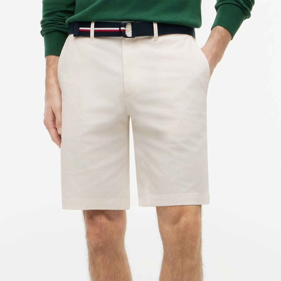 Image number 5 for Tommy Hilfiger Denton 9.5 Inch Twill Shorts Ivory