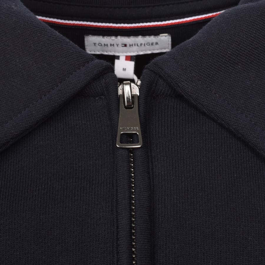 Image number 4 for Tommy Hilfiger Quarter Zip Sweatshirt Navy