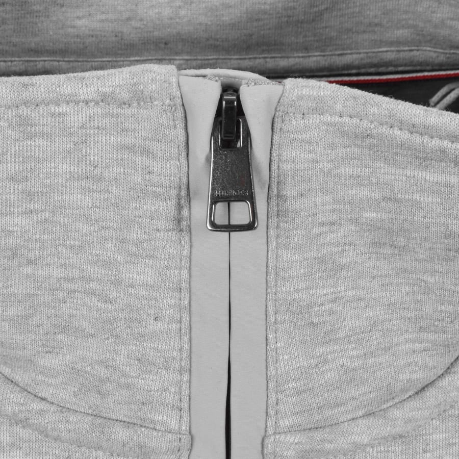 Image number 4 for Tommy Hilfiger Quarter Zip Sweatshirt Grey