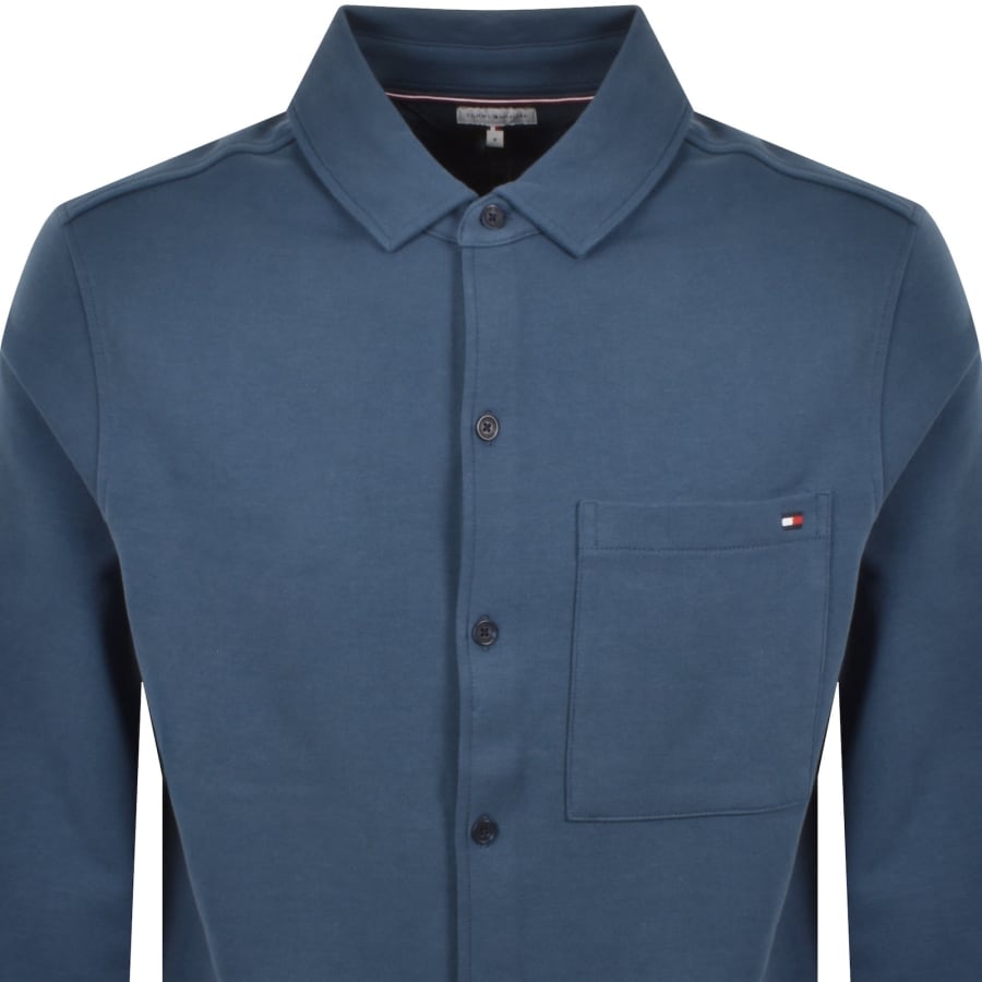 Image number 2 for Tommy Hilfiger Terry Overshirt Blue