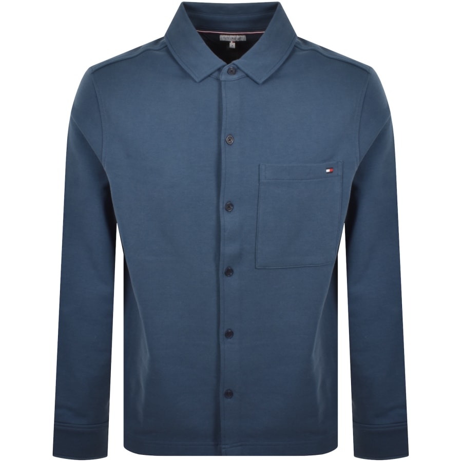 Image number 1 for Tommy Hilfiger Terry Overshirt Blue