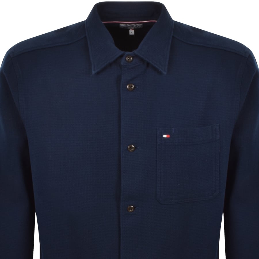Image number 2 for Tommy Hilfiger Structured Overshirt Carbon Navy