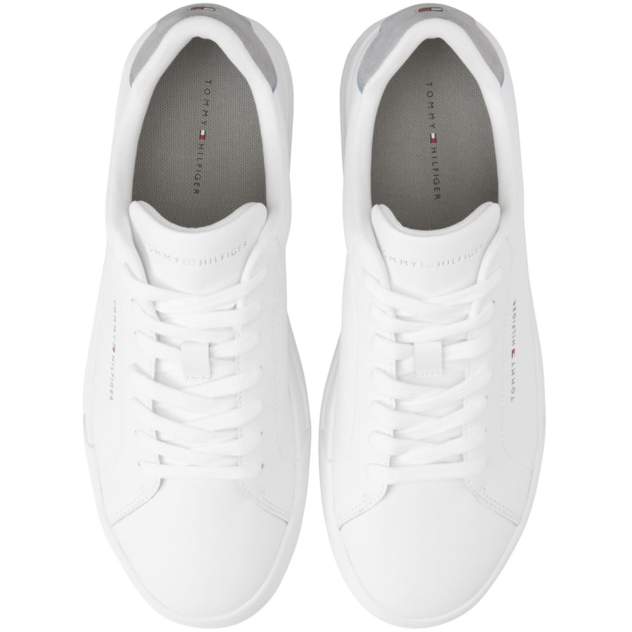 Image number 3 for Tommy Hilfiger Court Trainers White