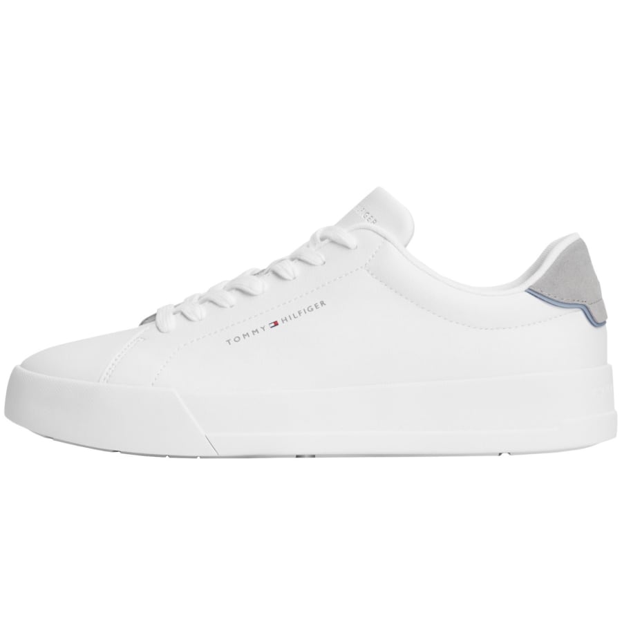 Image number 1 for Tommy Hilfiger Court Trainers White
