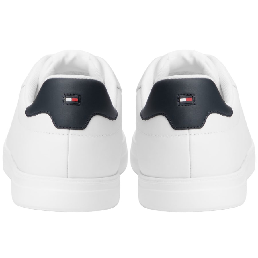 Image number 2 for Tommy Hilfiger Icon Court Leather Trainers White