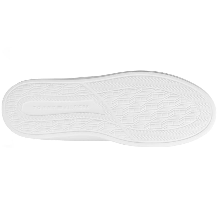 Image number 5 for Tommy Hilfiger Icon Court Leather Trainers White