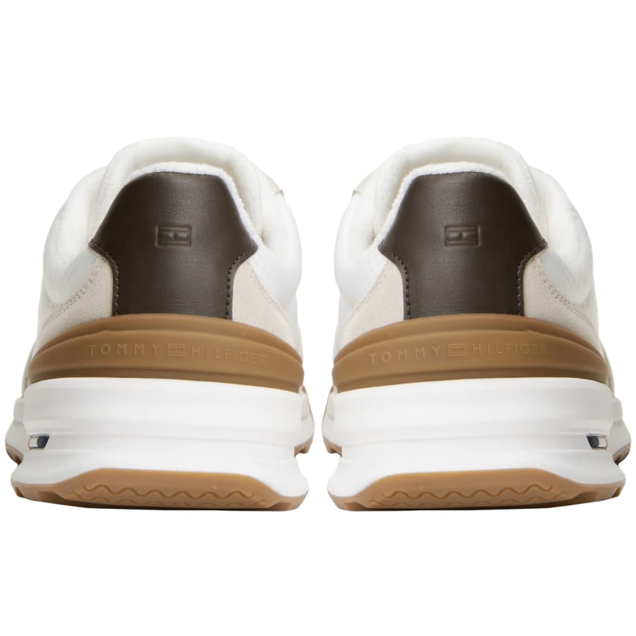Image number 2 for Tommy Hilfiger Retro Runner Trainers Beige