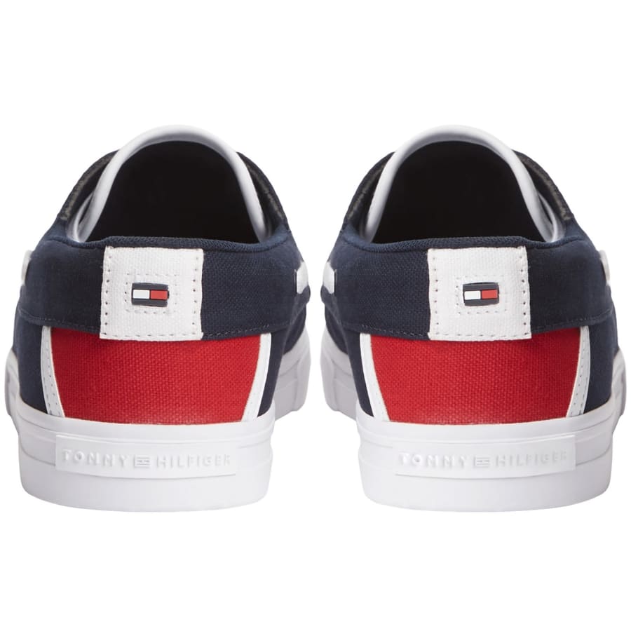 Image number 2 for Tommy Hilfiger Canvas Boat Shoes Navy
