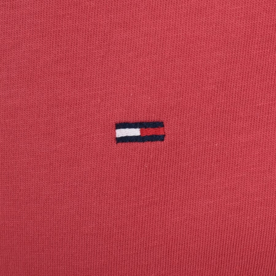 Image number 3 for Tommy Jeans Flag Logo T Shirt Red