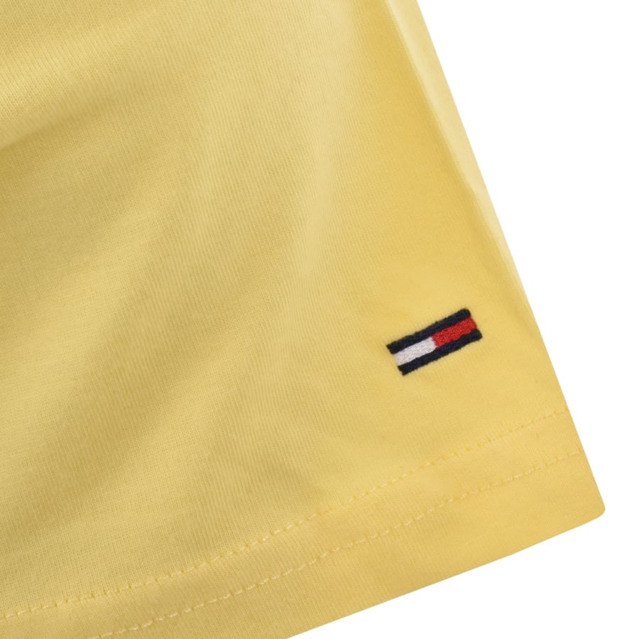 Image number 4 for Tommy Jeans Chest Logo T Shirt Yellow