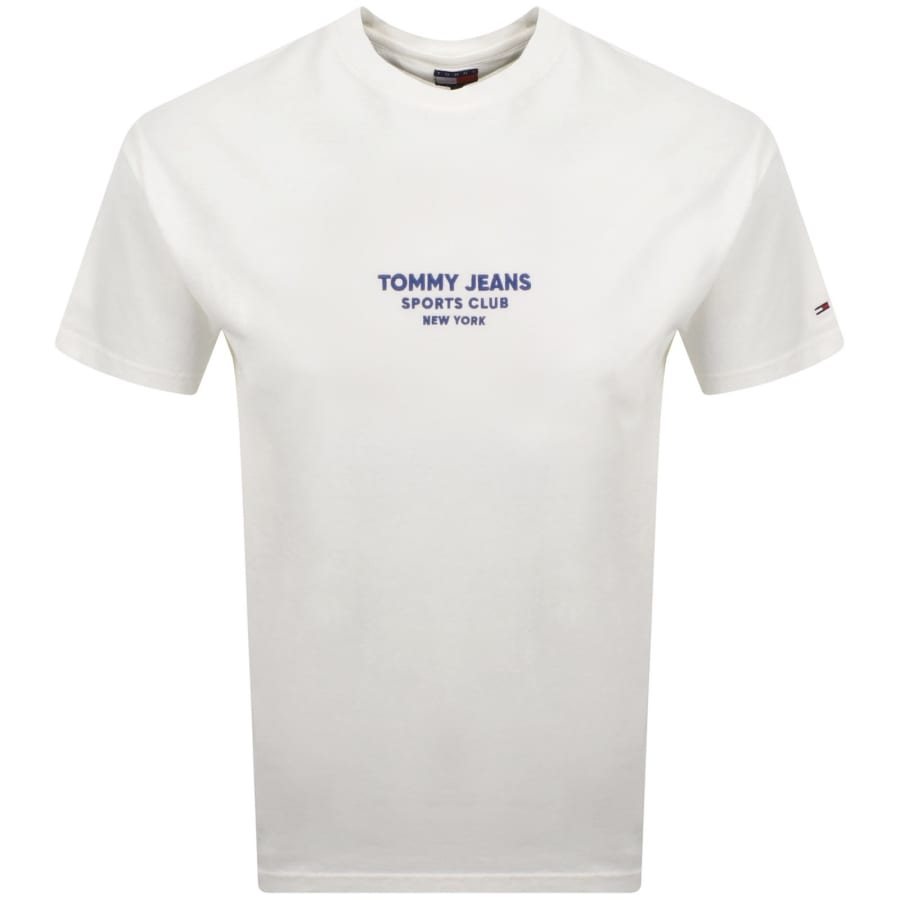 Image number 2 for Tommy Jeans Sports Club T Shirt Ecru