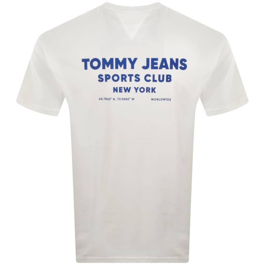 Image number 4 for Tommy Jeans Sports Club T Shirt Ecru