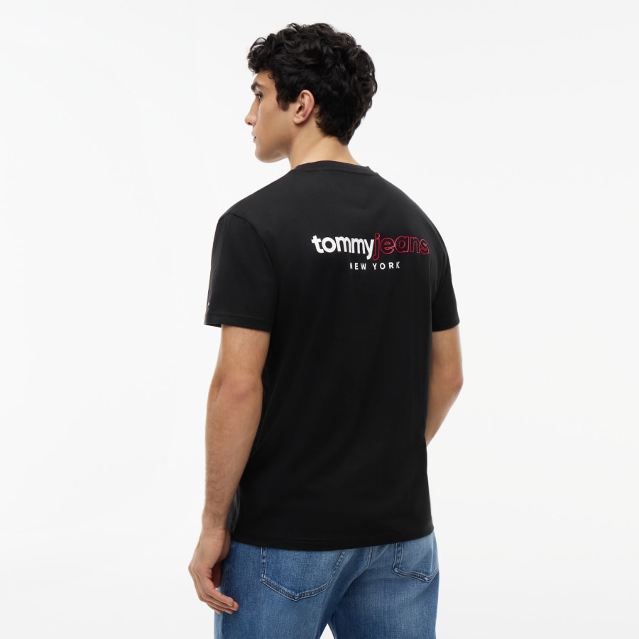 Image number 5 for Tommy Jeans DNA Graphic T Shirt Black
