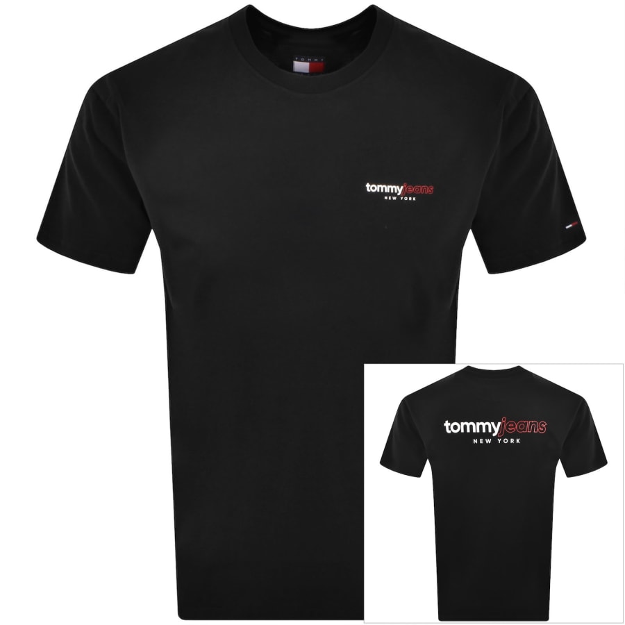 Image number 1 for Tommy Jeans DNA Graphic T Shirt Black