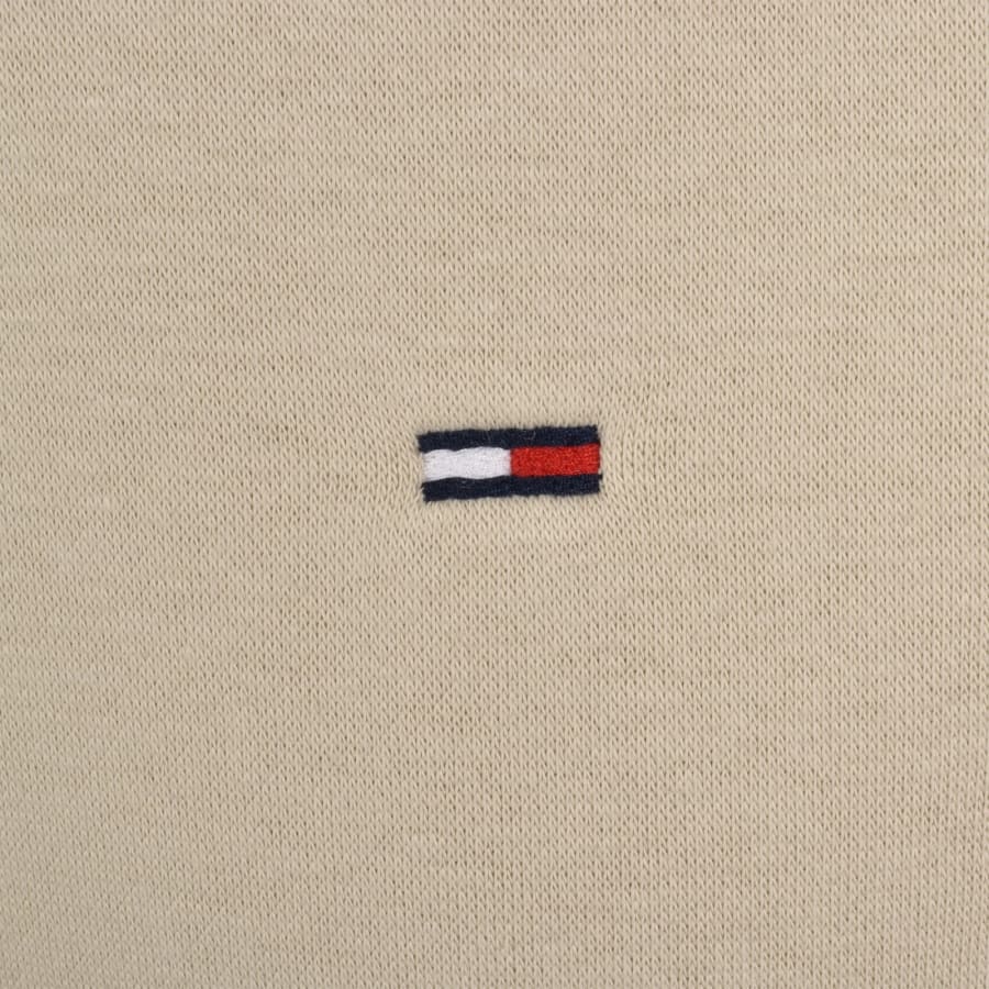 Image number 3 for Tommy Jeans Flag Logo Hoodie Beige