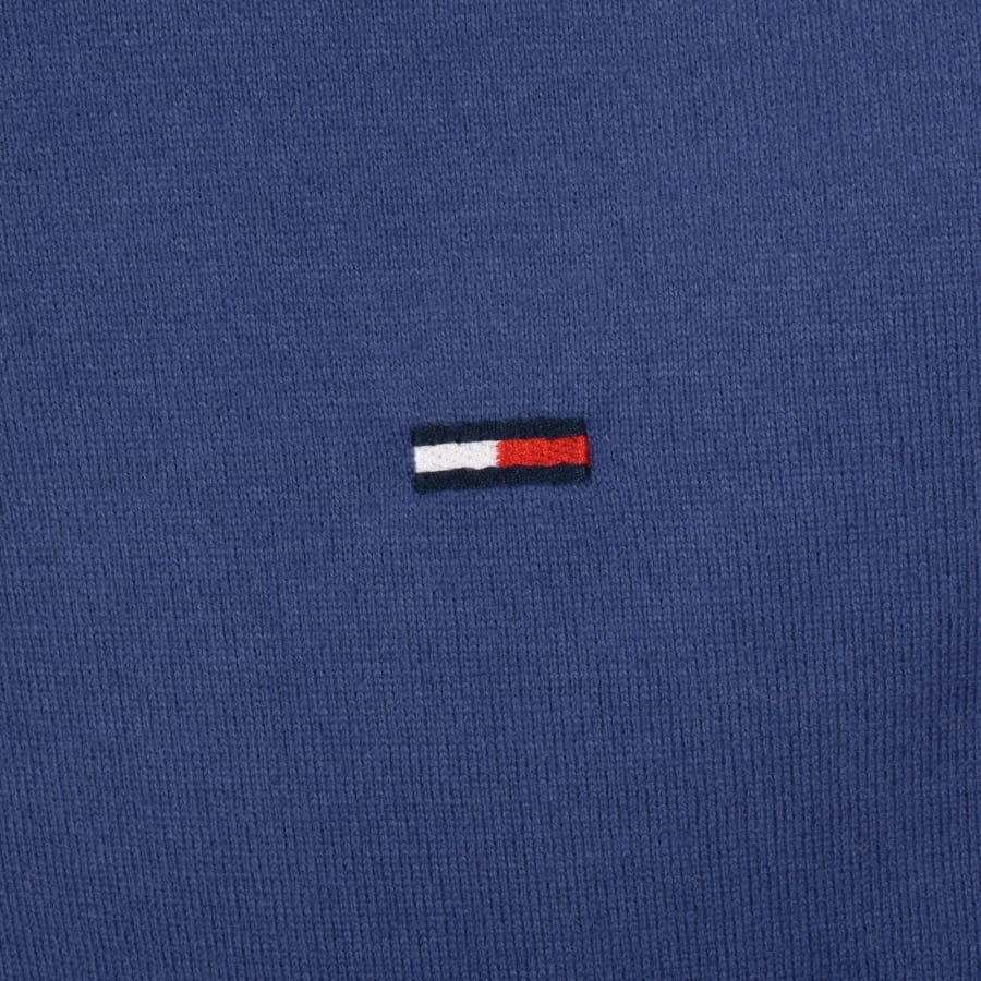 Image number 3 for Tommy Jeans Tipped Polo T Shirt Blue