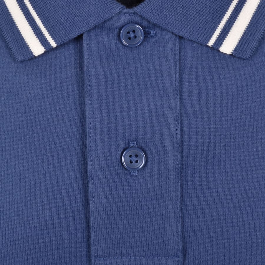 Image number 4 for Tommy Jeans Tipped Polo T Shirt Blue
